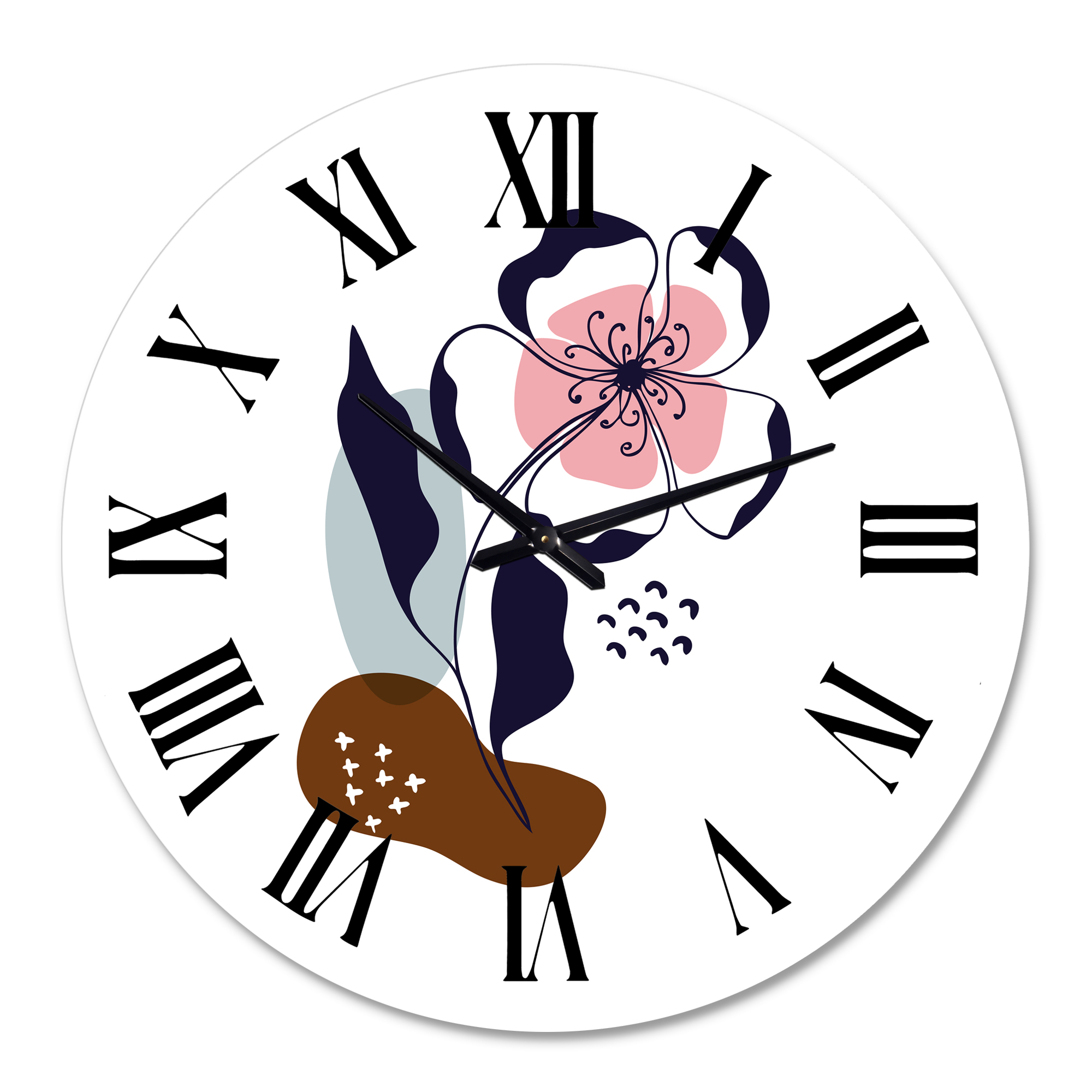 Designart 1 in Modern,Contemporary Wall Clock