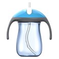 thumbnail image 1 of Learner Baby Sippy Cup Con Manijas De Paja Botella De La Botella Copa De Aprendizaje Para Niños Pequeños Para Niños BPA Gratis 270 Ml Azul, 1 of 6