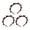 Coffee, variant on 3Pcs Braided Headband with 8 Clips Each Multi-Tooth Layered Design Hair Hoop Women Girls Easy Styling Hair Accessories