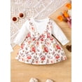 thumbnail image 2 of GXFC Baby Girls Fall A-line Dress Clothes 3M 6M 9M 12M 18M Infant Girls Long Sleeve Floral Dress Spring Autumn Clothing for Newborn Girls, 2 of 9