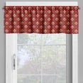 thumbnail image 2 of Ambesonne Fleur De Lis Valance Pack of 2, Epideictic Monarch Art, 54"X18", Vermilion and Mustard, 2 of 5