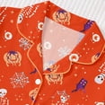 thumbnail image 6 of 2 Piece Women Halloween Sleepwear Set, Short Sleeve Printed Lapel Top And Casual Shorts Sizes S-XXL, 6 of 8