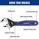 thumbnail image 2 of Llave ajustable WORKPRO de 15 cm con mordaza ancha de acero Cr-V, 2 of 7