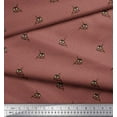 thumbnail image 2 of Soimoi Cotton Cambric Fabric Dot & Owl Bird Decor Fabric Printed Yard 56 Inch Wide, 2 of 3