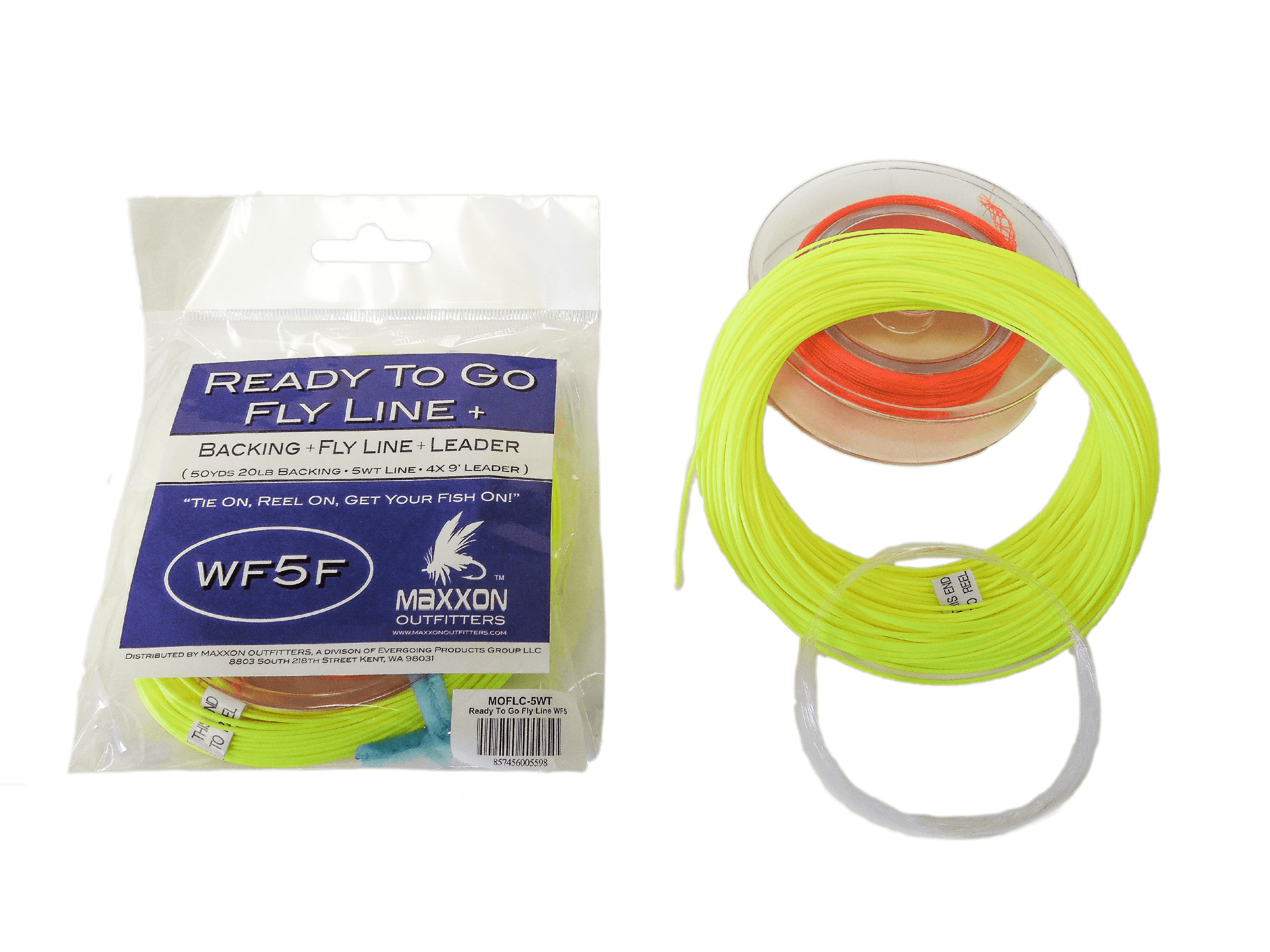FLY LINE 4 wt WF4F 4 Weight Forward Floating Free 20 lbs Backing Moss Green 