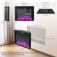thumbnail image 3 of Patiojoy Cheminée Électrique Encastrée 26 Pouces avec Télécommande 750W/1500W, 3 of 10