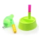 thumbnail image 2 of Dispensador de agua de pie para mascotas, cuenco de pie para perros y gatos con poste desmontable, alimentación automática de agua, altura ajustable (verde), 2 of 5