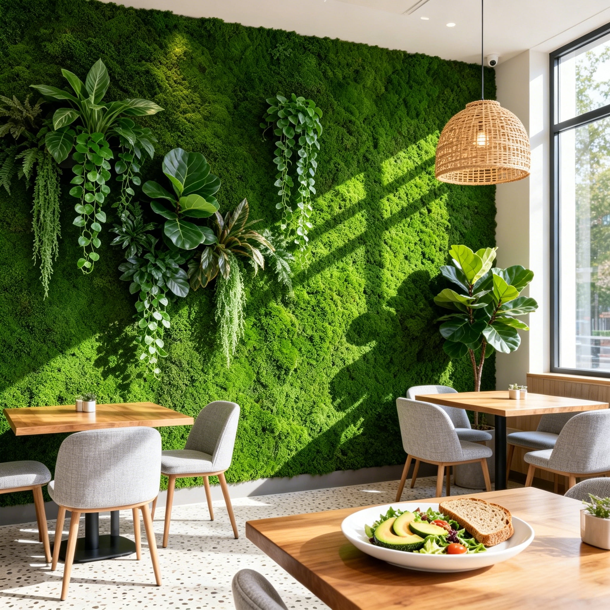 Tifaealis Artificial Moss Mat 39.37" x 78.74" | Dark Green Faux Moss | Low-Maintenance Indoor & Outdoor Plant Moss for Home, Garden, and Crafts