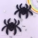 thumbnail image 4 of Tela de fieltro con purpurina colorida, Parche de dibujos animados, cabeza de Calavera, murciélago, Araña, calabaza, apliques de costura, lazo para el pelo, suministros de Halloween, 10 Uds., 4 of 4