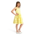 thumbnail image 4 of Kensie Girl Bow Strap Embroidered Heavy Lace Dress, Sizes 4-16, 4 of 7