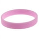 thumbnail image 3 of 5X Brazalete de Puno Munequera Pulsera de Elasticidad de Moda de Goma de Silicona Rosa, 3 of 3