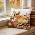 thumbnail image 6 of Antqov Throw Pillow Covers, 18x18" Embroidered Decorative Pillow Covers with Zipper 2D Cute Animals Patterns Linen Throw Pillowcases for Living Room Couch Sofa Bed Home Decorations, 6 of 6