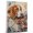 American English Coonhound, variant on Kuvasz Dog Playing Violin Wall Stretched Canvas Size 8x12 – Kuvasz Canvas Art for Dog Lovers, Violin Canvas Wall Decor