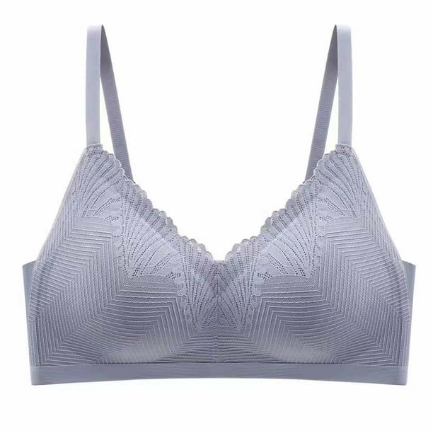 Flywake plus size bra for women Women's Full Figure Beauty Back Smoothing  Bra Push Up Bra Wireless Padded Support No Underwire Bras 