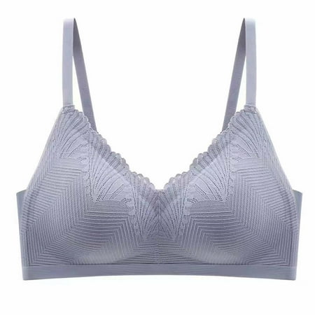 

KEJIG High Quality Women s Sexy Bra Ultra-thin Cup No Steel RingUnderwear Gathered Sleep Bra