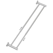 Adjustable 23.6 to 42 Inch Double Bath Towel Bar, ZUEXT Stain Brushed Nickel Stainless Steel Towel Holder, Wall Mount Expandable Hand Towel Rod for Bathroom Kitchen Washroom,1" Tube Towel Rail Racks