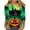 ZQR2-Multicolor, variant on Halloween Shirts for Women 3/4 Sleeve T-Shirts Halloween Witch Graphic T Shirts Halloween Vintage Blouse Crew Neck Loose Spooky T-Shirts