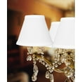 thumbnail image 4 of Set of 6 Chandelier White Linen Clip-On Lampshade 3x6x5, 4 of 8