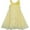 Yellow, variant on Girls Dress A-line Halter Flower Multi Layer Chiffon 4