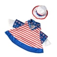 thumbnail image 4 of yotijay 4Th of Jul Goose Outfit Creative Design Goose Clothes for Office Home Porch M Horizontal Strip M, 4 of 9