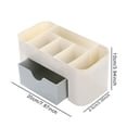 thumbnail image 3 of Makeup Organizer Storage Box With Drawer Cotton Swab Stick Storage Case, 3 of 8