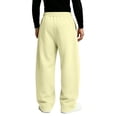 thumbnail image 5 of Men's Baggy Sweatpants Wide Leg Lounge Sweat Pants with Pockets Drawstring Waist Solid Color Jogging Pants L, 5 of 7