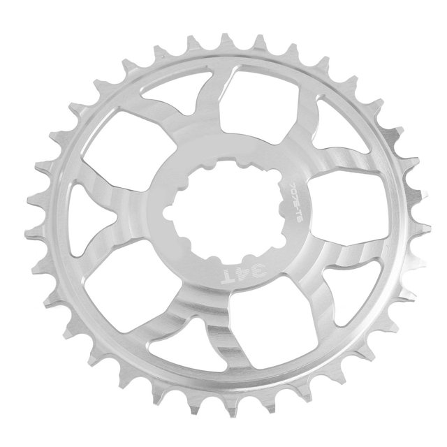 Plateau de Chaîne de Vélo en Alliage d'Aluminium, Design à Dents Positives Négatives, Haute Rigidité, Norme GXP, Alliage d'Aluminium 7075, Structure Creuse, pour Route, Sentier