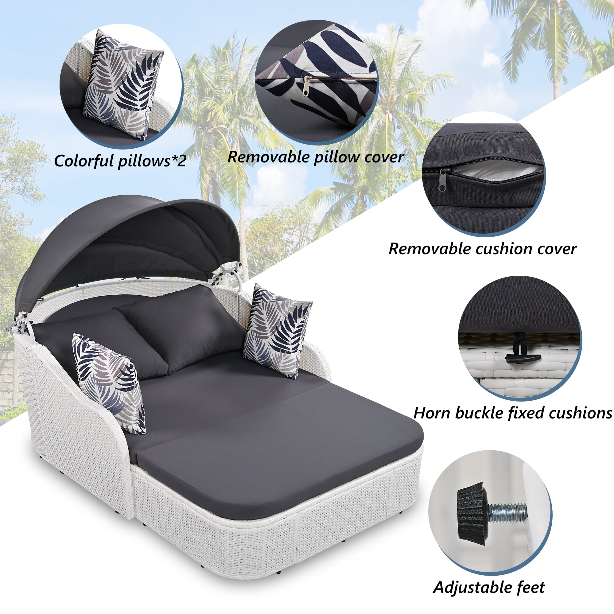 Shearson reclining 2024 chaise lounge