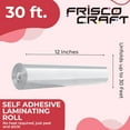 thumbnail image 2 of Transparent Self Adhesive Laminating Roll - Self Laminating Sheets for Decals, Sticker, Photos & More - No Heat Sealing, Glossy, Clear Sheets (12" x 30 ft), 2 of 4