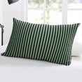 thumbnail image 5 of Geometric Green Throw Pillow Cover, Modern Minimalism Art Striped Rectangle Decorative Pillow Case Protector Soft Cushion Cover Lumbar Pillowcase for Couch Sofa Bedroom Car Chair Decor 12x20 Inch, 5 of 8