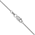 thumbnail image 3 of 14K Solid White Gold 1mm Round Cable Rolo Link Chain Belcher Necklace, 3 of 4