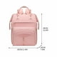thumbnail image 2 of Mochila impermeable para pañales de gran capacidad con correas para cochecito | Bolsa de viaje multifuncional para recién nacidos y padres | 14 bolsillos para pañales, biberones y artículos e, 2 of 5