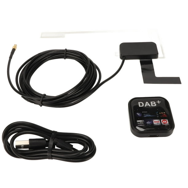 DAB DAB + Antenne Récepteur, Son Clair Portable USB Alimenté Petit