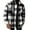 Black, variant on HAiming Men's Fleece Plaid Jacket Lapel Long Sleeve Button down Coats Winter Plus Size Casual Warm Outwear with Pocket
