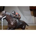 thumbnail image 5 of Nifao Jockey on Horse Sculpture Racing Art Decor, Oceane Elegant Decorative Bronze Statue – Home Decor Sculpture, 11"L x 4"W x 8"H, 5 of 12