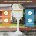 thumbnail image 6 of Elleree Cast Aluminum Mailboxes for Homes with Post & Lockable Security Baffle Door,White Retro Mail Box Postal Box Outside, 6 of 11