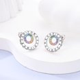 thumbnail image 5 of NARMO Original Women Forever Double Ring 925 Sterling Silver Stud Earrings 5A Zircon Jewelry Gift, 5 of 5
