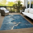thumbnail image 3 of Dalyn Rugs Machine Washable Indoor/Outdoor Chantille Navy 2'6" x 3'10" Rug, 3 of 9