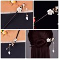 thumbnail image 4 of Miangastore Flower Hair Stick Ebony Dangle Tassel Hair Stick 1Pcs 7.1X1X1In, 4 of 9