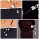 thumbnail image 5 of Flor de pelo de pelo vintage chino chalado palillo vintage tassel horquilla, 5 of 5