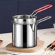 thumbnail image 2 of Stainless Steel Deep Frying Pot Tempura French Fries Fryer with Strainer Chicken Fried Pans Kitchen, 2 of 5