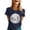 Dark Blue, variant on Womens Disco Ball Graphic Tee Fashion T Shirts Casual Crewneck Tops Summer Print Blouse Stylish Retro Party Style Soft Shirt