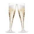 thumbnail image 5 of 100 Pack Disposable Plastic Champagne Flutes, 4.5Oz Toasting glasses for decoration, Wedding, Parties, and Reusable(Clear), 5 of 8
