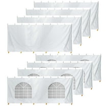 TentandTable Standard Sidewall Kit for 7 ft Sides, White, 40 ft x 40 ft
