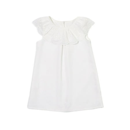 

Kids Toddler Baby Girls Dress Summer Solid Cotton Sleeveless Casual Dress Cotton Kids Dresses For Girls Dress Clothing