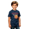 thumbnail image 3 of Shinyii Boys Basketball Graphic Tee Short Sleeve Crew Neck T-Shirt Summer Top, Sizes 2-13, 3 of 3