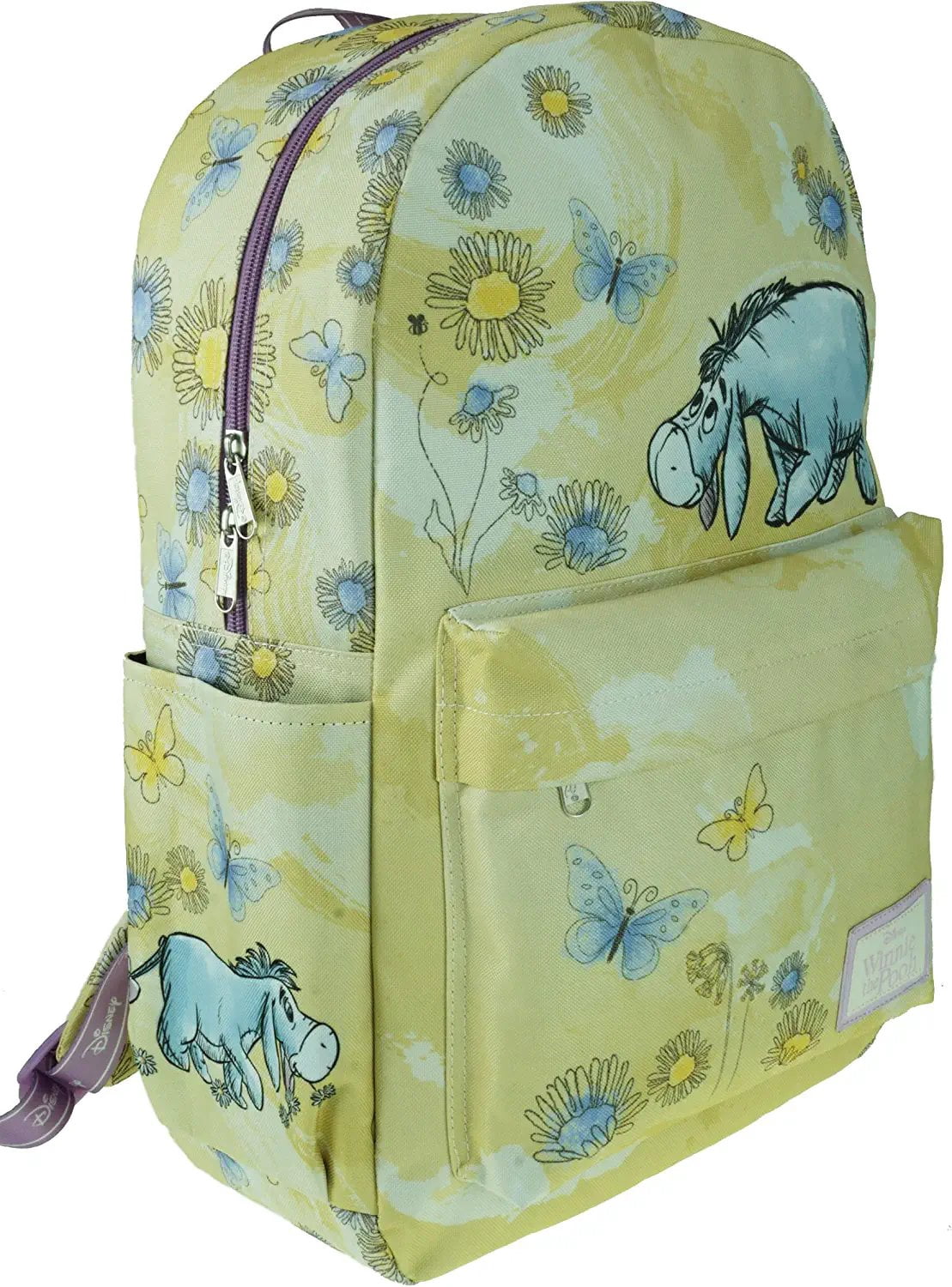 Disney Winnie the Pooh Eeyore Backpack 17" with Laptop Compartment for School, Travel, and Work