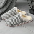 thumbnail image 2 of Vedolay Slippers for Men 2023 Winter Indoor Outdoor Slippers Plush House Shoes Black,42-43, 2 of 3
