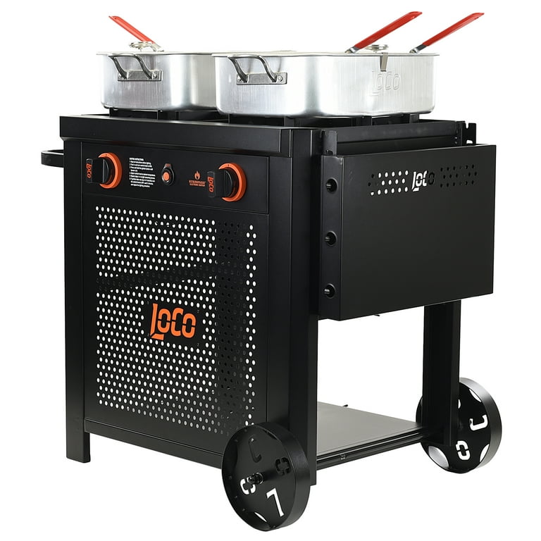 Propane Double Basket Deep Fryer 10 Qt Stainless Steel — Sandy's