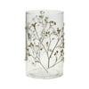 Mainstays Decorative Dried Floral Glass Vase, 7.75